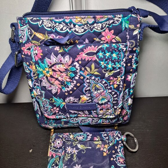 Vera Bradly crossbody bag and coin id purse french paisley - Picture 5 of 11